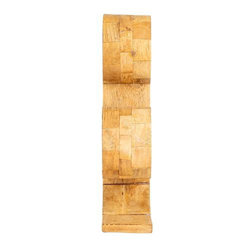 Bloomingville Mango Wood Circular Wine Rack, Natural