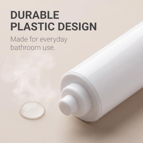 Universal Spring-Loaded Toilet Paper Holder Roller Replacement Rod - White