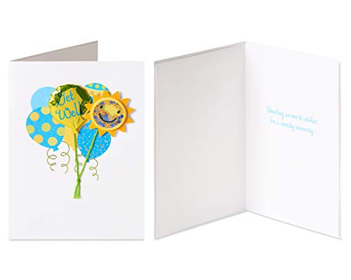 Papyrus Get Well Soon Greeting Cards - Remedies and Balloons Set (2-Count)