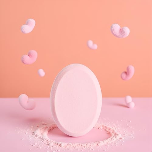 BWESOO High Elasticity Pink Makeup Sponge Oval Beauty Blender Puff
