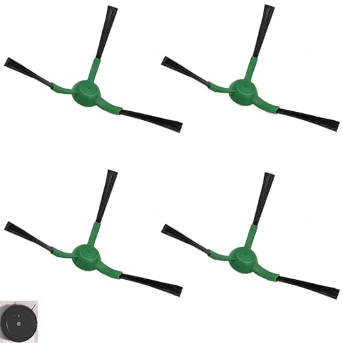 4 Pack Replacement Side Brushes for Roomba Combo & Vac Essential Series - Easy Install, Durable Bristles