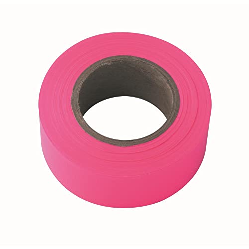 IRWIN Tools Glo-Pink Flagging Tape, 150ft x 1-3/16in, High Visibility