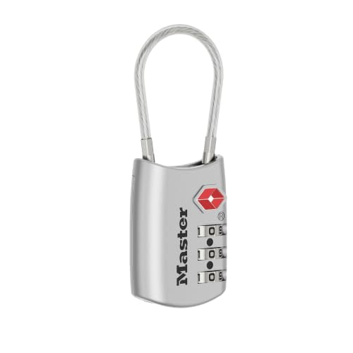 Master Lock TSA Approved Combination Luggage Lock Silver 1 Pack - Model 4688SLVEC