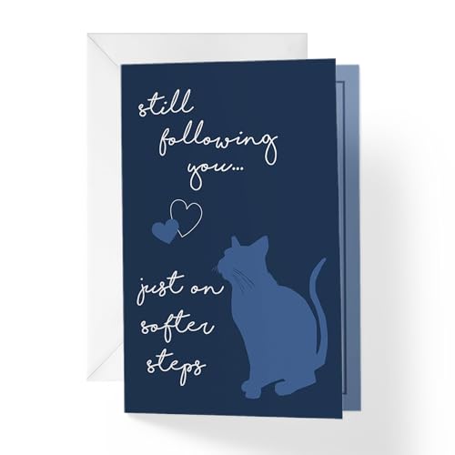 Sympathy Card for Loss of Cat - 5x7 Card with Envelope