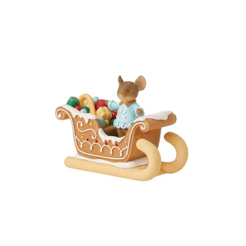 Enesco Tails with Heart Christmas Sweet Deliveries Miniature Figurine, 1.57 Inch, Multicolor