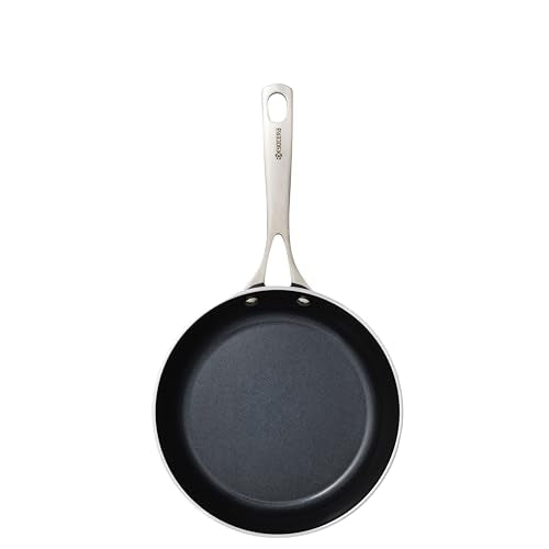 KYOCERA Ceramic Frying Pan with Ceramic Non-Stick Coating, 12 inches, PFAS/PTFE Free, Stainless Steel Handle, Suitable for All Stove Types