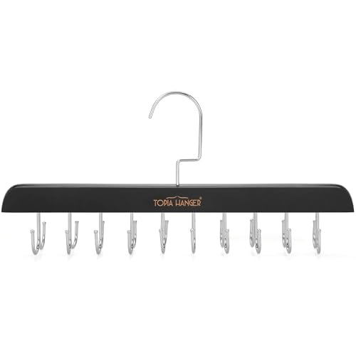20-Pack Black Bra & Tank Top Hangers for Closet Space Saving - Foldable