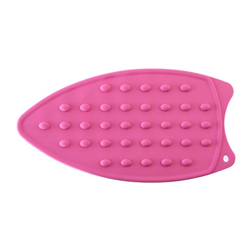 JCSMARTEC Silicone Iron Rest Pad - 2-Pack Heat Resistant Mat, Red+Yellow
