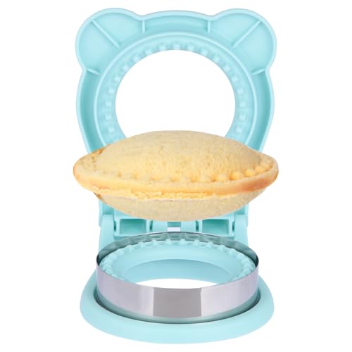 Light Blue Stainless Steel Sandwich Cutter & Sealer for Kids