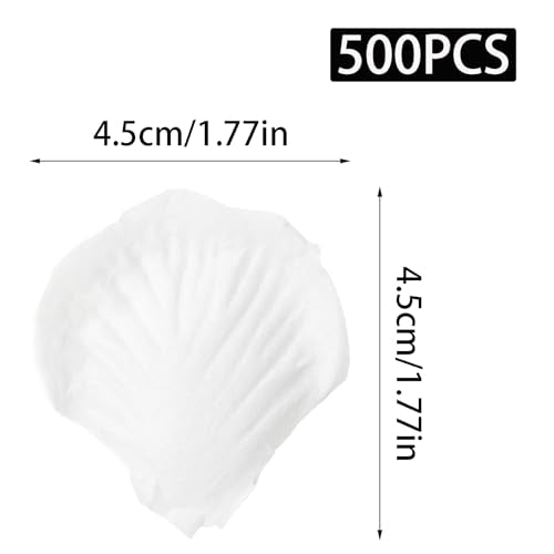 500 Pcs Artificial Silk White Rose Petals for Wedding and Party Decor