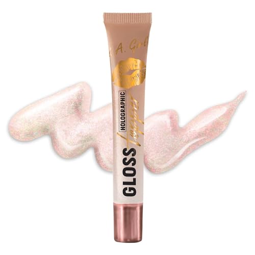L.A. Girl Gloss Topper - Spark of Romance Holographic Rose Gold Lip Gloss