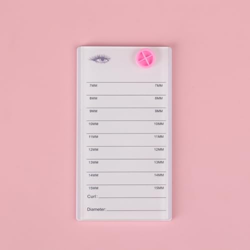 Acrylic Eyelash Extension Pallet Holder with Glue Cup Hole and Scale