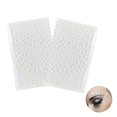 Self Adhesive Pearl Rhinestones Face Gems Stickers Makeup Crafts DIY