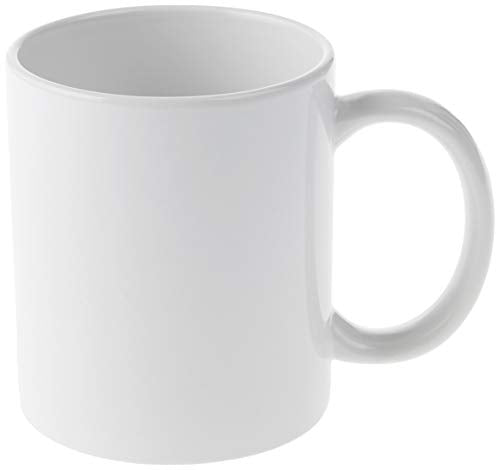 Cricut Beveled Blank Mug 12oz Set of 2 White Sublimation Coffee Cups