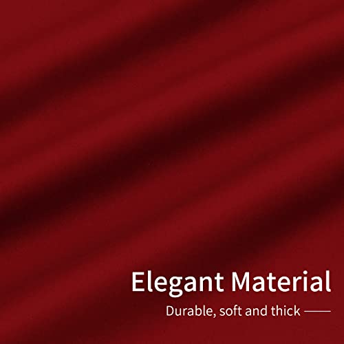 Easy-Going Christmas Red Blackout Curtains, 42x95 in, 2 Panels