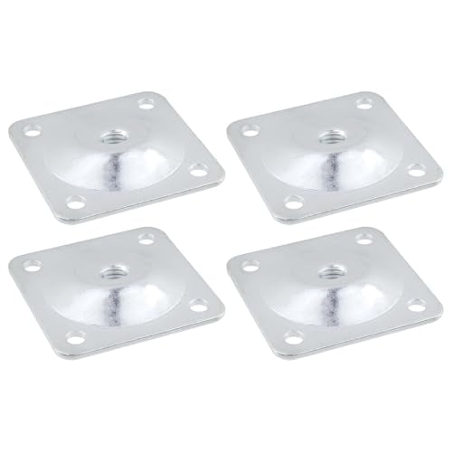 Geesatis 2x2 Inch Leg Mounting Plates - 4 Durable Metal Attachments