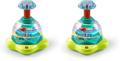 Bright Starts Press & Glow Spinner Musical Baby Toy, 2 Pack