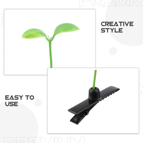 Bean Sprout Hair Clips Green Plant Hairpin 40 Pcs