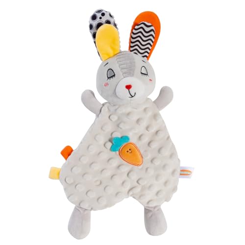 Ultra-Soft Rabbit Baby Security Blanket - Plush Lovey for Newborns