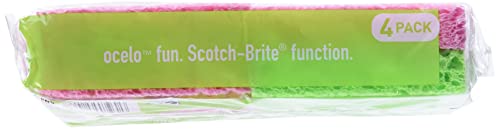 ocelo Multi-Purpose Handy Cellulose Sponges, 4-Pack
