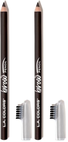 L.A. Colors On Point Eyebrow Pencil Espresso 2-Pack Dual-Ended