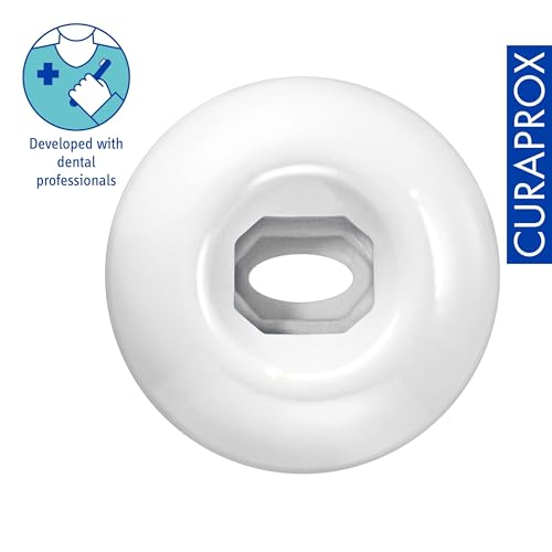 Curaprox White Ceramic Toothbrush Holder - Stylish & Hygienic