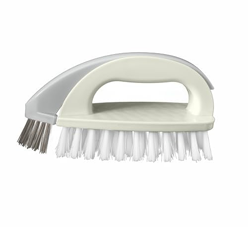 Detachable Handheld Scrub Brush - Heavy-Duty Cleaning Tool for Tile, Carpet, and Sinks