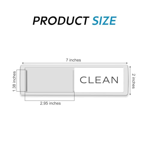 YewGarb Black & White Dishwasher Magnet - Clean & Dirty Indicator, Premium Quality