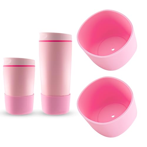 2pcs Silicone Boot for Owala SmoothSip Slider 12oz 20oz, Anti-Slip Protective Sleeve for Owala Coffee Tumbler Travel Mug Cover Base Accessories, BPA-Free