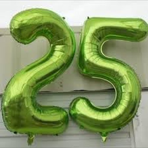 Light Green Number 7 Balloon - 40 Inch Birthday Decoration for Girls & Women