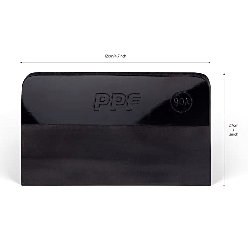 FOSHIO PPF Squeegee - Large Black TPU Rubber for Paint Protection & Tinting