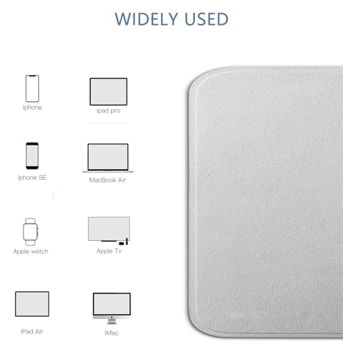 Microfiber Cleaning Cloths for Apple Devices - Soft, Nonabrasive 6.3" x 6.3"