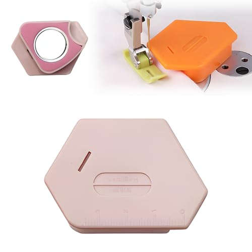 Magnetic Seam Guide for Sewing Machine with Scale Light Pink