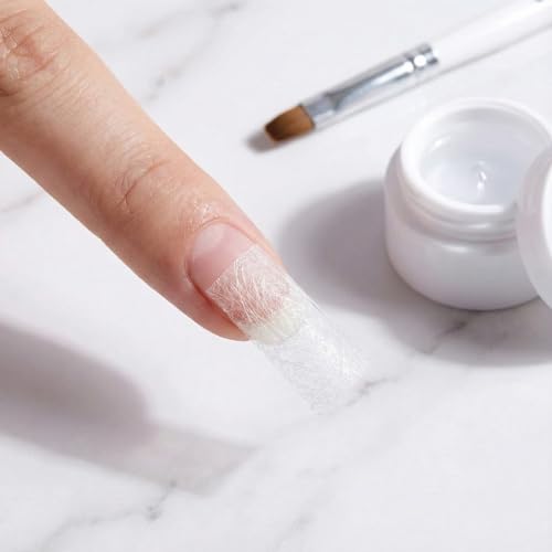 SmallCat 20 Pcs Silk Nail Wrap Kit for Broken Natural Nails Repair