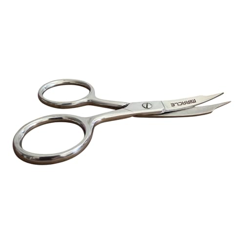 MIRACLE Cuticle Scissors Set 2-Pack Stainless Steel Precision Nail Tools