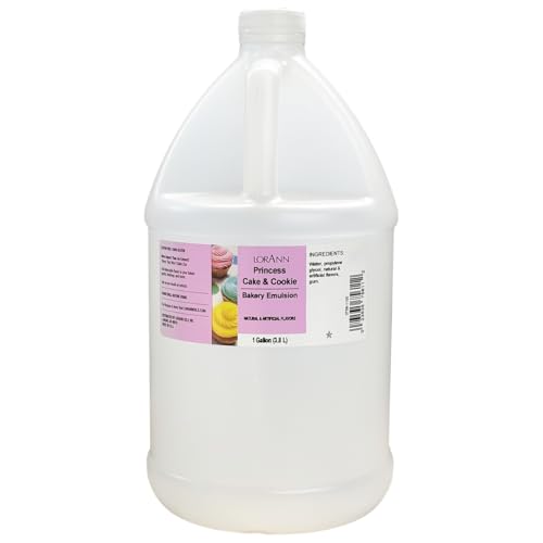 LorAnn Oils Princess Cake and Cookie Bakery Emulsion - 128 Fl Oz (1 Gallon)