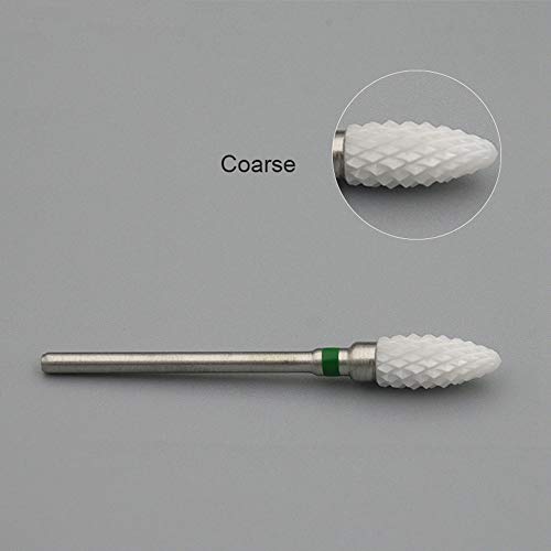 KADS Ceramic Nail Drill Bit Medium Flame Cuspidal Electric File