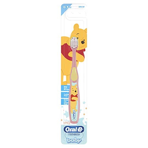 Oral-B Baby Toothbrush, Disney Pooh Soft Bristles, 0-3 Years