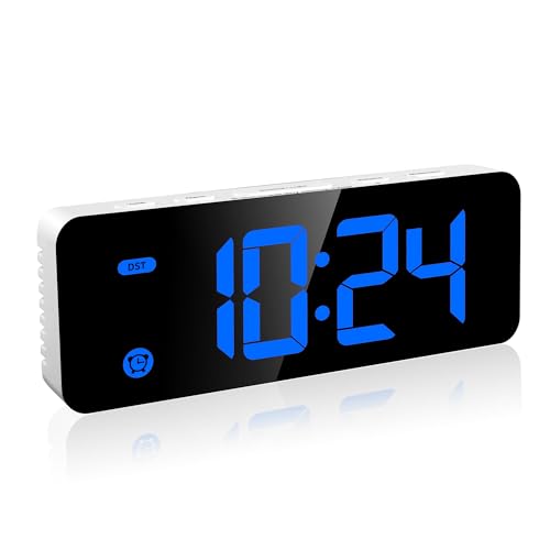 Kids Digital Alarm Clock with Dimmable Backlight, Volume Control, USB Power