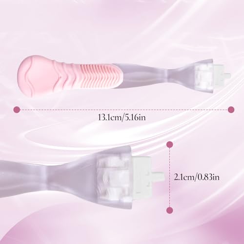 VANEST Replacement Razor Handle for Gillette Venus, Pink Ergonomic Non-Slip Grip