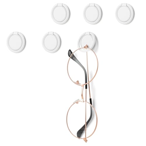 Mabor 6-Piece Sunglass Wall Organizer with Adhesive Mount