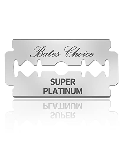 Bates Double Edge Safety Razor Blades - 40 Pack Stainless Steel