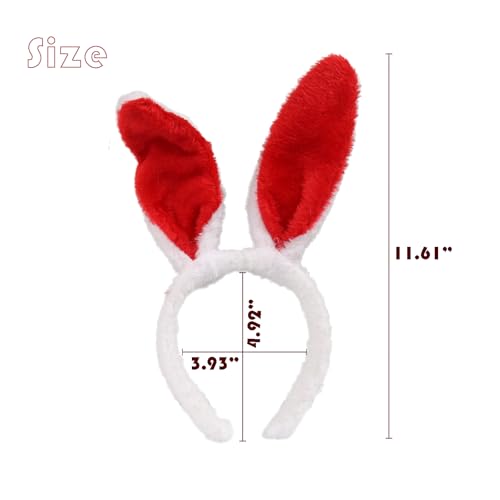 Plush Bunny Ears Headband 6-Pack Multicolor Easter Costume Accessories