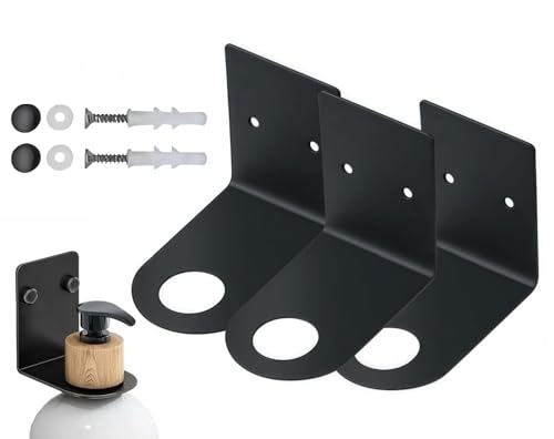 Wall Mount Soap Dispenser Holder Set Stainless Steel 3PCS for Kitchen Bathroom