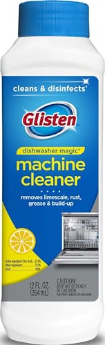 Glisten Dishwasher Magic Cleaner & Disinfectant - Lemon, 12 Oz
