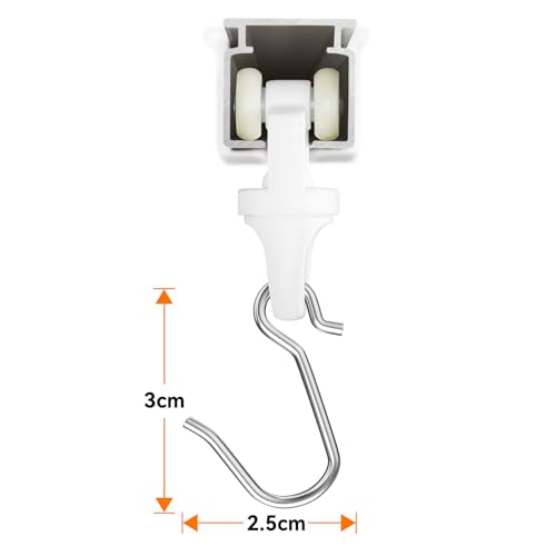 Zeerobee 22pcs Curtain Hooks for Pleated Drapes