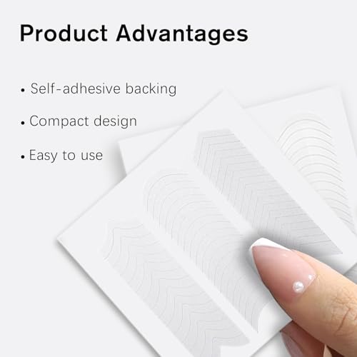Kootinn French Manicure Nail Stickers Strips 1152 Pieces DIY Art