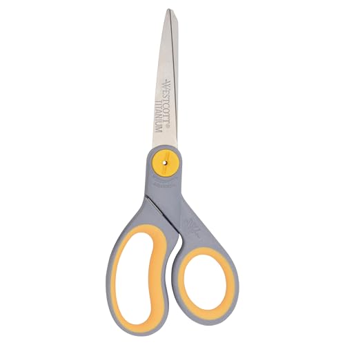 Westcott 8-Inch Titanium Bonded Scissors with Adjustable Glide - 1-Pack