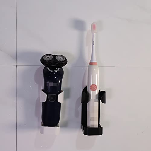 Wall-Mounted Razor Holder for Electric & Manual Razors, Black