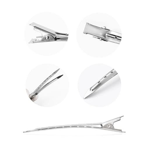 HAALII 30-Pack 3.5 Inch Metal Duckbill Hair Clips for Styling